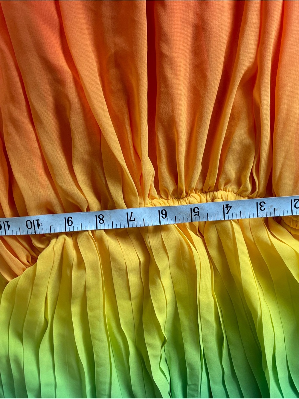 Rainbow Ombre Maxi Dress - Green to Purple - Picture 14 of 14